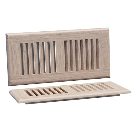 Designs Of Distinction Small Self Rimming Floor Vent - White Oak 01994010WK1